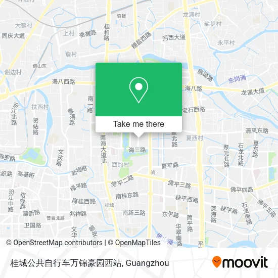 桂城公共自行车万锦豪园西站 map