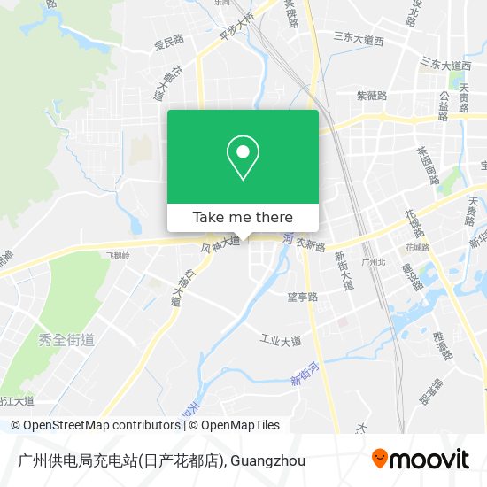 广州供电局充电站(日产花都店) map