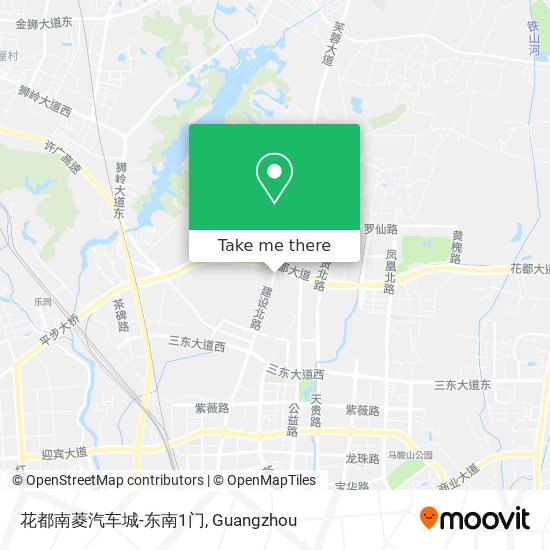 花都南菱汽车城-东南1门 map