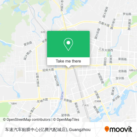 车速汽车贴膜中心(亿腾汽配城店) map