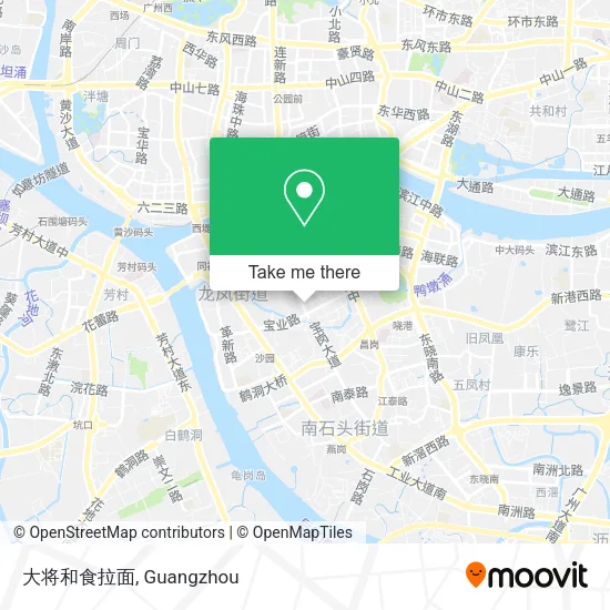 大将和食拉面 map