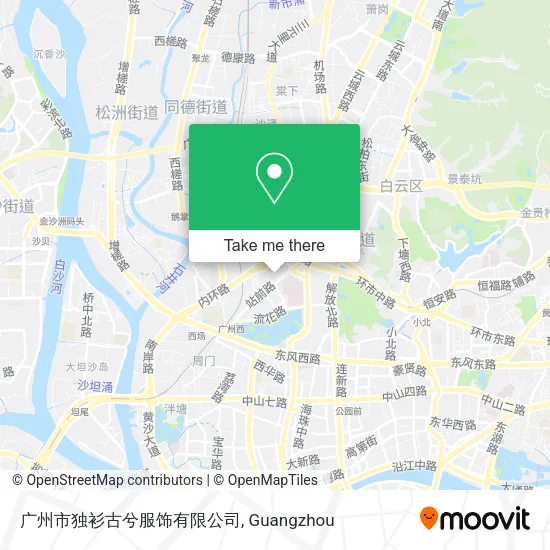 广州市独衫古兮服饰有限公司 map