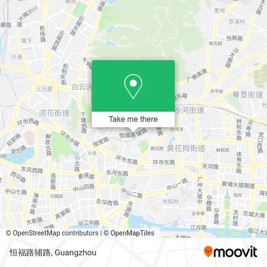 恒福路辅路 map