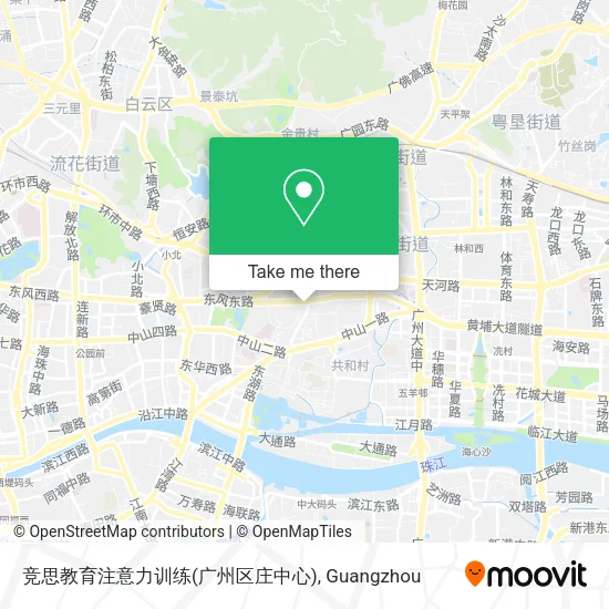 竞思教育注意力训练(广州区庄中心) map