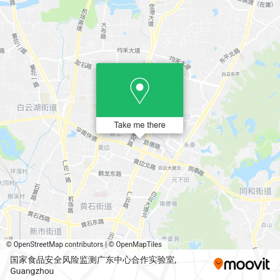 国家食品安全风险监测广东中心合作实验室 map