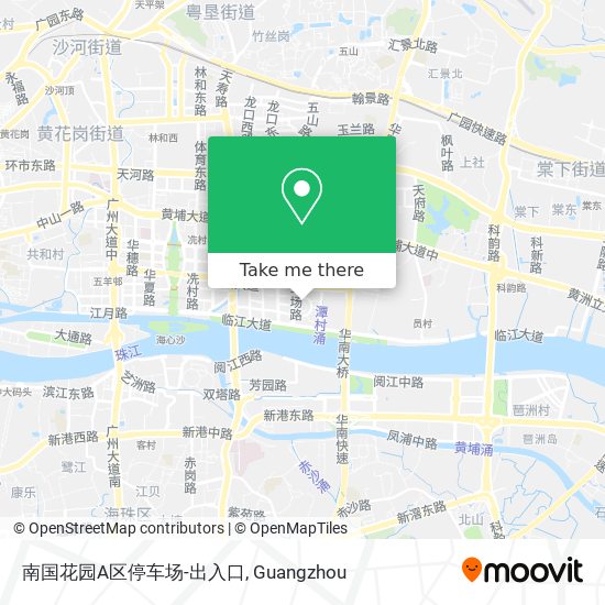 How To Get To 南国花园a区停车场 出入口in 猎德大道by Metro Or Bus