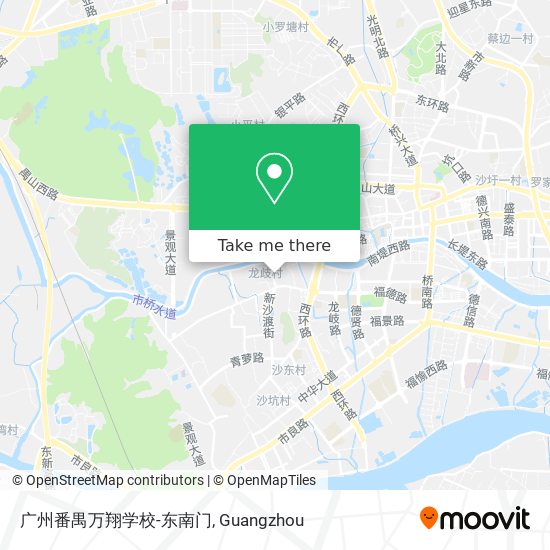 广州番禺万翔学校-东南门 map
