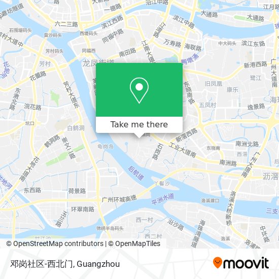 邓岗社区-西北门 map
