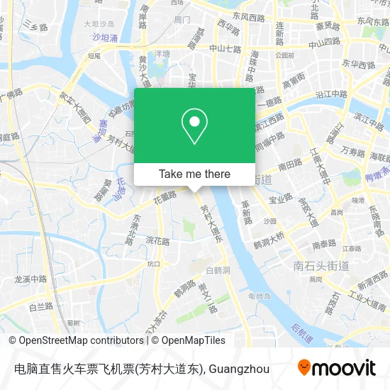 电脑直售火车票飞机票(芳村大道东) map