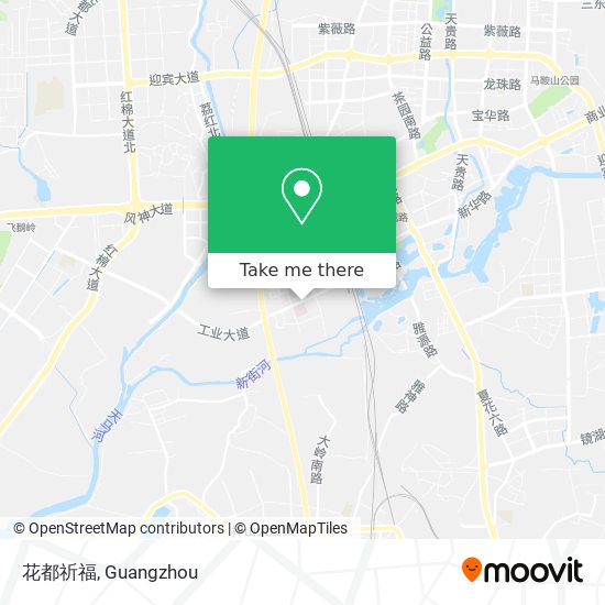 花都祈福 map