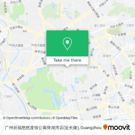 广州祈福悠然度假公寓倚湖湾店(近长隆) map