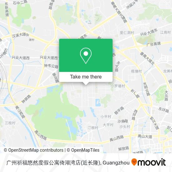 广州祈福悠然度假公寓倚湖湾店(近长隆) map