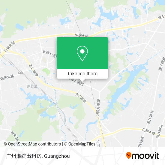 广州湘皖出租房 map