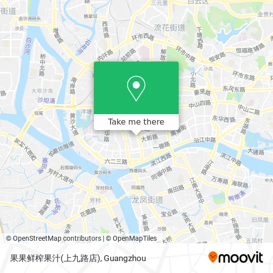 果果鲜榨果汁(上九路店) map
