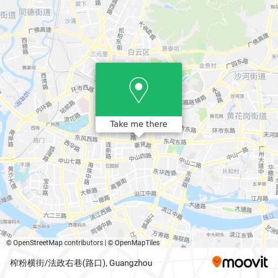 榨粉横街/法政右巷(路口) map
