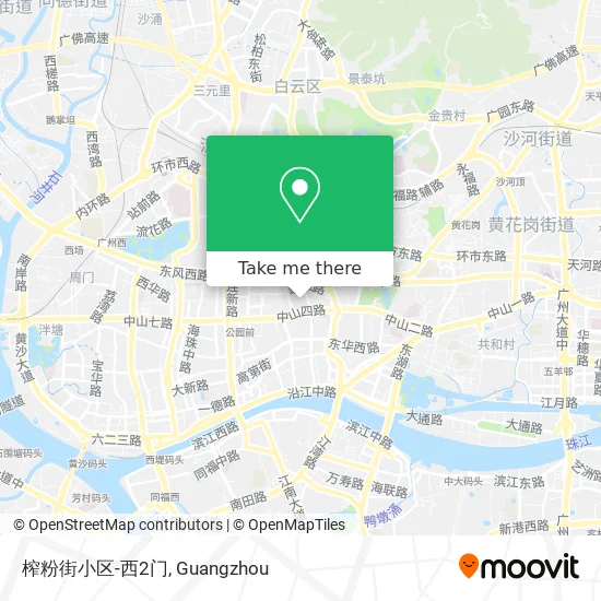 榨粉街小区-西2门 map