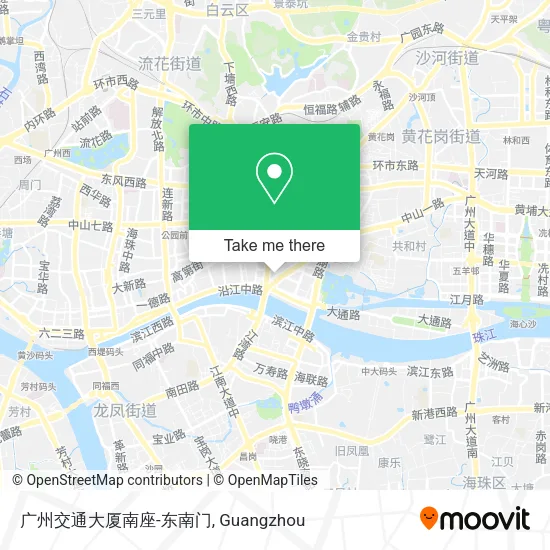 广州交通大厦南座-东南门 map