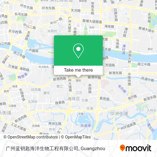 广州蓝钥匙海洋生物工程有限公司 map