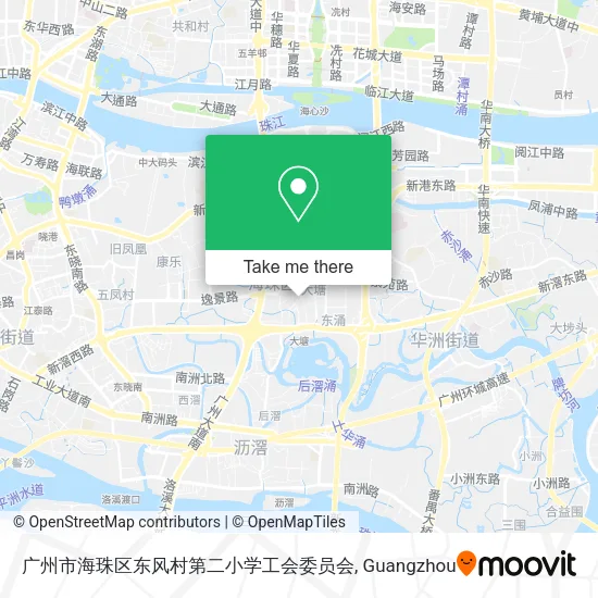 广州市海珠区东风村第二小学工会委员会 map