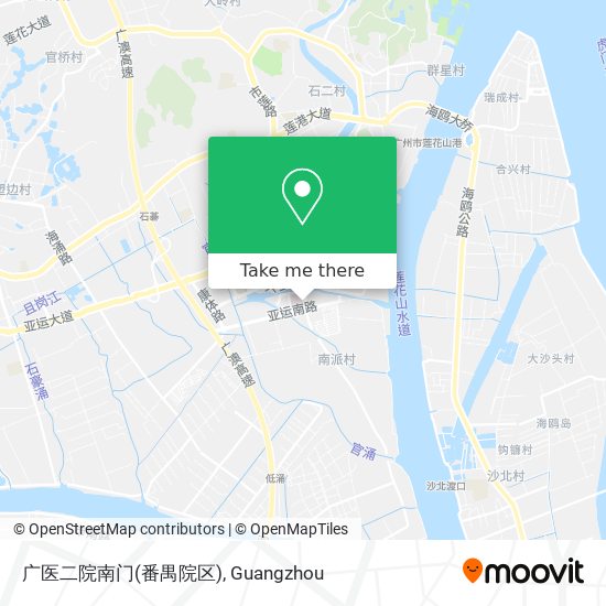 广医二院南门(番禺院区) map