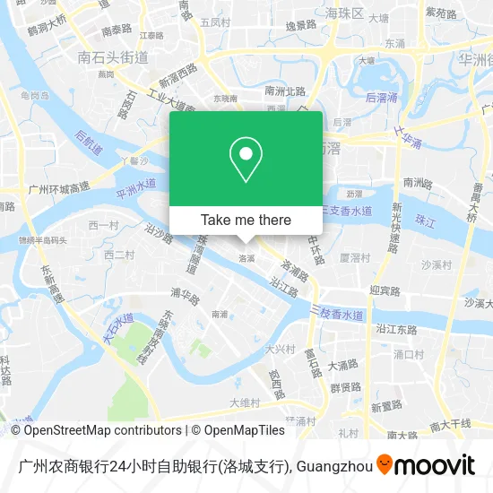 广州农商银行24小时自助银行(洛城支行) map