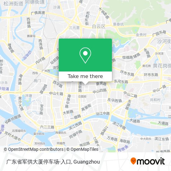 广东省军供大厦停车场-入口 map