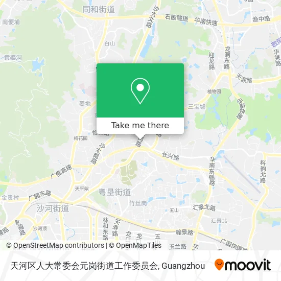 天河区人大常委会元岗街道工作委员会 map