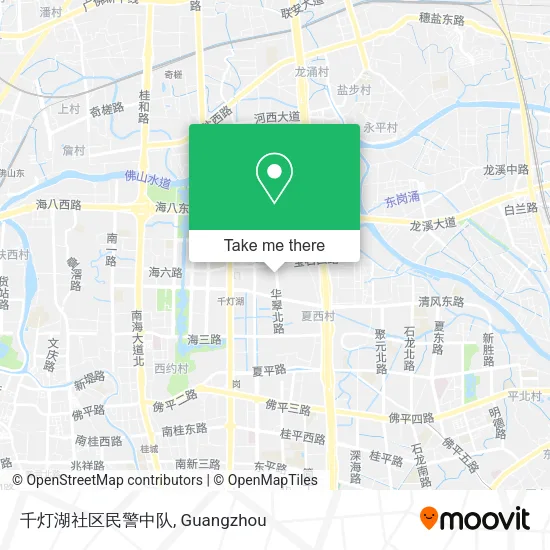 千灯湖社区民警中队 map