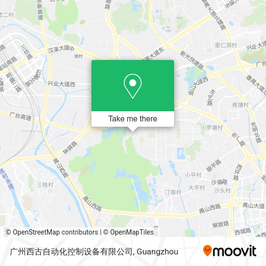 广州西古自动化控制设备有限公司 map