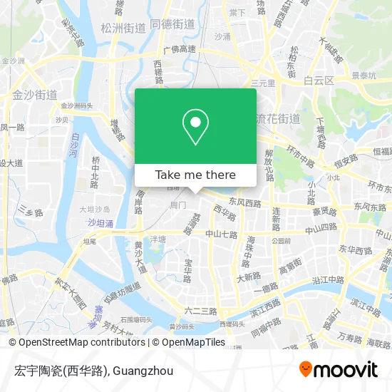 宏宇陶瓷(西华路) map