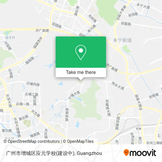 广州市增城区应元学校(建设中) map