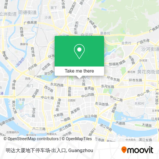 明达大厦地下停车场-出入口 map