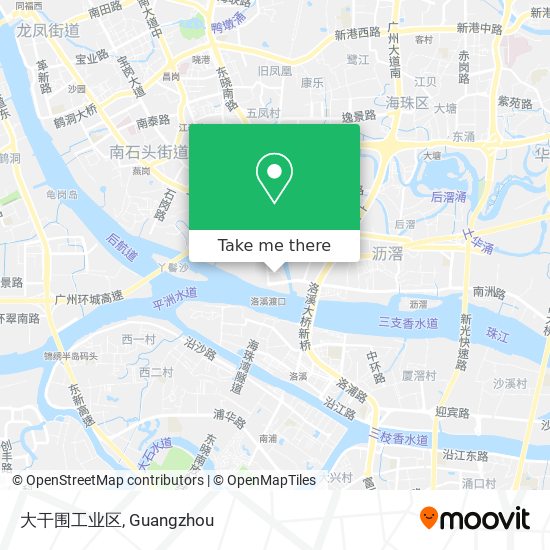 大干围工业区 map