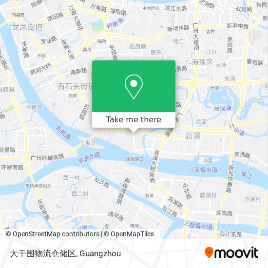 大干围物流仓储区 map