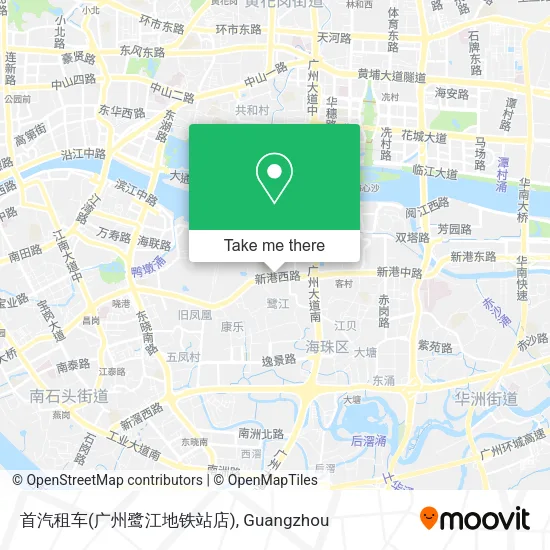 首汽租车(广州鹭江地铁站店) map