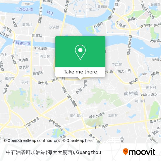 中石油碧辟加油站(海大大厦西) map