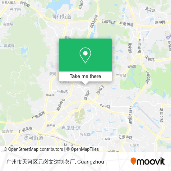 广州市天河区元岗文达制衣厂 map