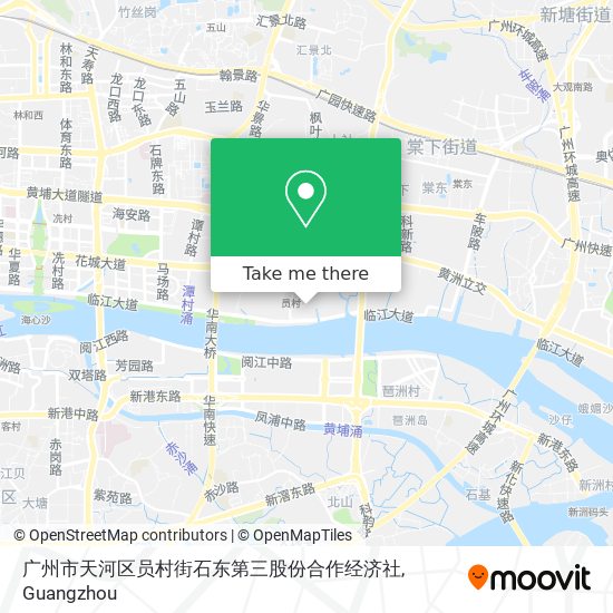 广州市天河区员村街石东第三股份合作经济社 map