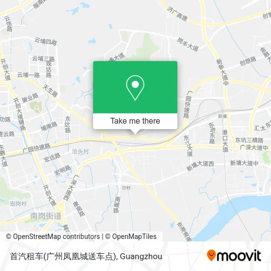 首汽租车(广州凤凰城送车点) map