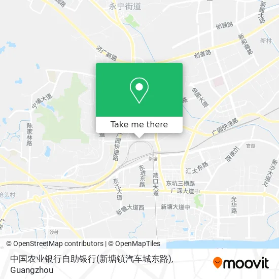 中国农业银行自助银行(新塘镇汽车城东路) map