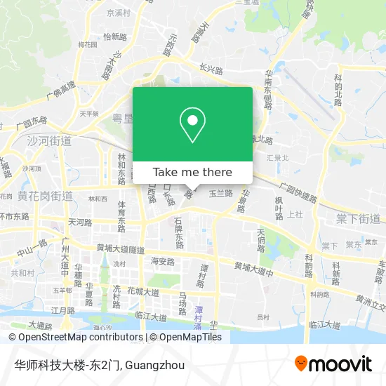 华师科技大楼-东2门 map