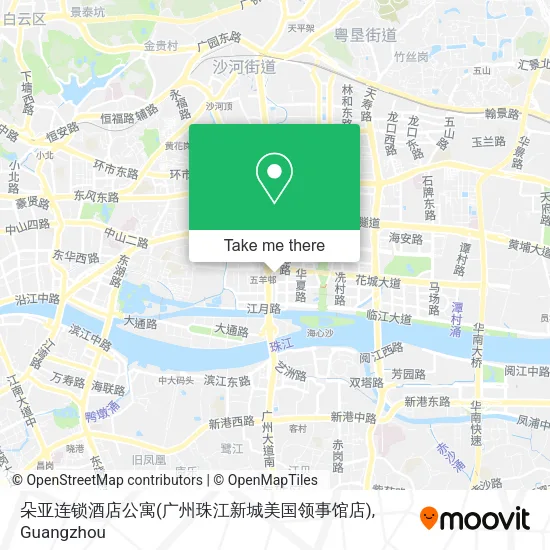 朵亚连锁酒店公寓(广州珠江新城美国领事馆店) map