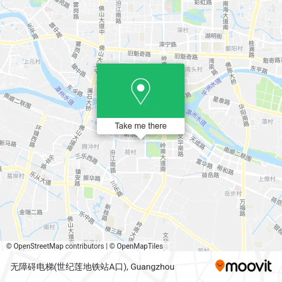 无障碍电梯(世纪莲地铁站A口) map