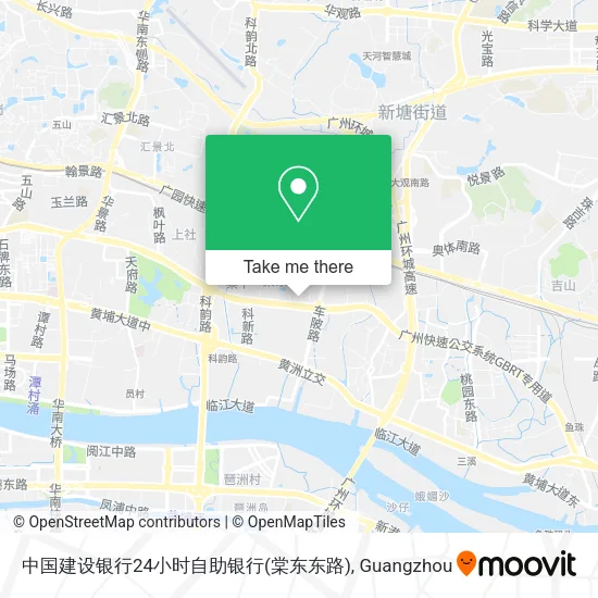 中国建设银行24小时自助银行(棠东东路) map