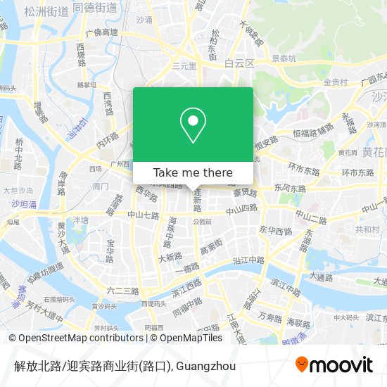 解放北路/迎宾路商业街(路口) map