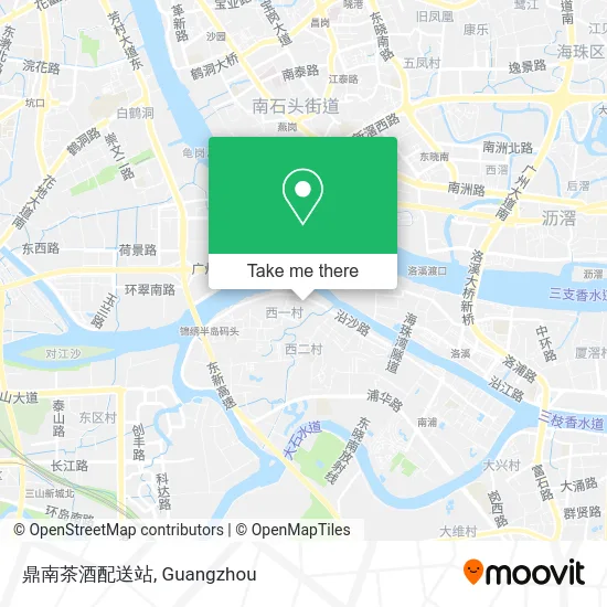 鼎南茶酒配送站 map