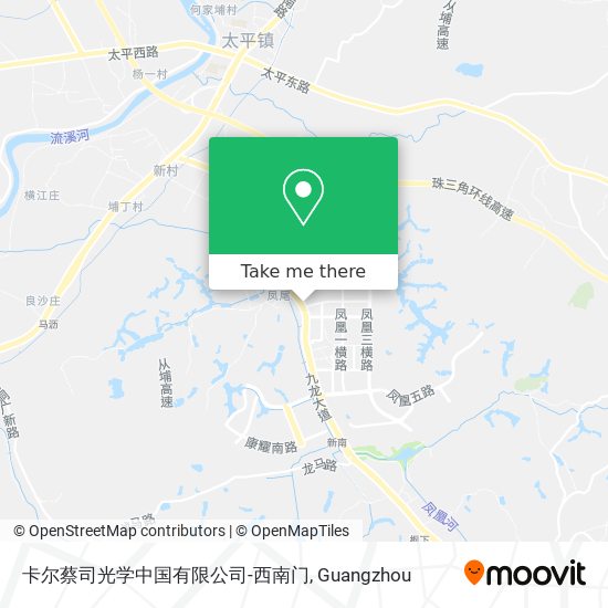 卡尔蔡司光学中国有限公司-西南门 map