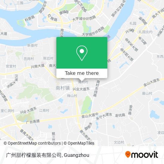 广州甜柠檬服装有限公司 map