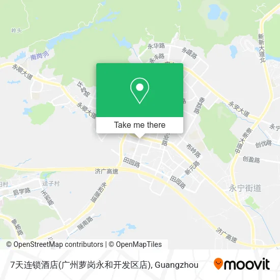 7天连锁酒店(广州萝岗永和开发区店) map