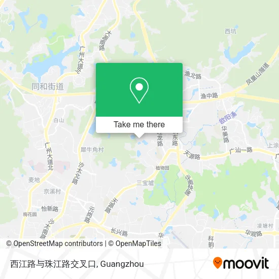西江路与珠江路交叉口 map